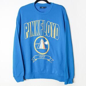 Pink Floyd Graphic Sweatshirt Size M Blue Psychedelic Vintage Retro